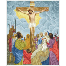 ХФ-12 Ісус вмирає на хресті. БС Солес. Схема для вишивання бісером